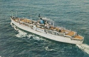 MV Seven Seas Ship Liner Postcard