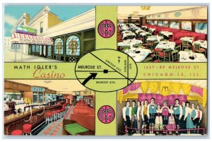 1968 Math Igler's Casino Chicago High Grand Park Illinois IL, Multiview Postcard