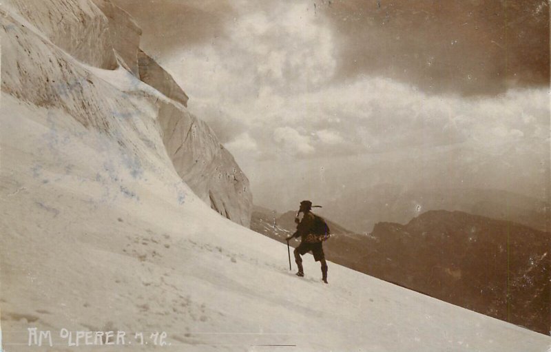 Mountaineering Austria 1906 photo postcard