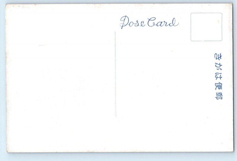 Kansai Japan Postcard Sunrise of Wedded Park Rock (Futamiura) Ise c1910