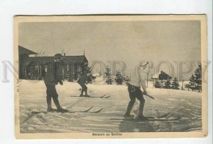 438105 Switzerland Saleve sport ski jumping Vintage postcard