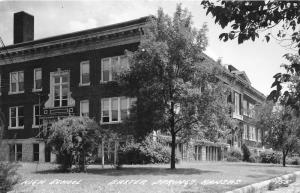 Baxter Springs Kansas~High School~Cherokee County~c1940s RPPC-Postcard
