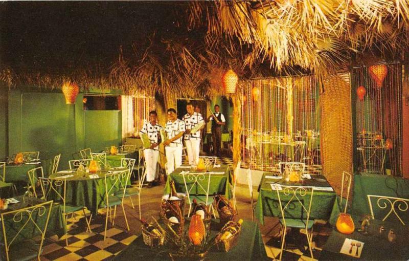 St Thomas Virgin Islands House of Palms Restaurant Interior Postcard J67830