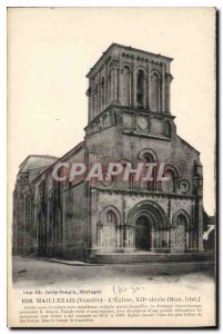 Old Postcard Maillezais Vendee XII century the church my hist