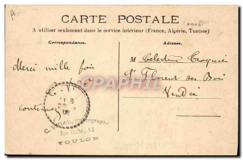 Old Postcard Boat War Maneuver Winch