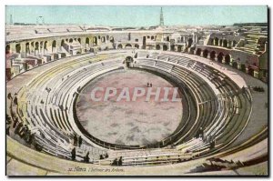 Nimes - Interieur des Arenes - Old Postcard