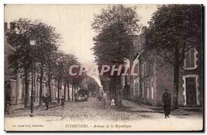 Old Postcard Pithiviers Avenue of the Republic