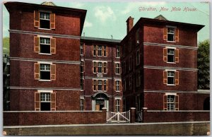 Gibraltar New Mole House Police Station Front Building Postcard