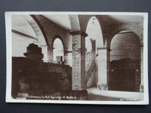 Somerset BATH Emtrance to Hot Springs - Old RP Postcard by Westfield