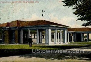 Pavilion In Lake Park - MIlwaukee, Wisconsin WI Postcard