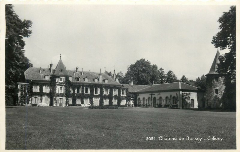 Europe Switzerland Postcard Chateaux Bossey-Celigny