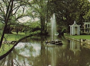 Abbots Ripton Hall Waterfall Huntingdon & Peterborough Postcard