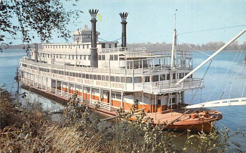 Stern Wheeler Ferry Ship Unused 