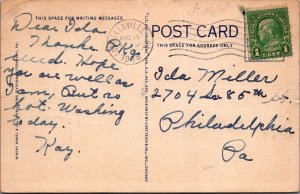 Postcard Capstan Glass Factory Connellsville PA