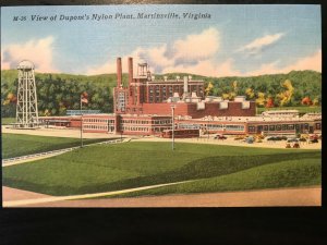 Vintage Postcard 1930-1945 Dupont's Nylon Plant Martinsburg Virginia