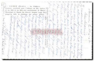 Saumur Old Postcard The castle