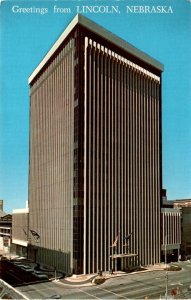 Vintage postcard: Lincoln's tallest bank-office building, 1970