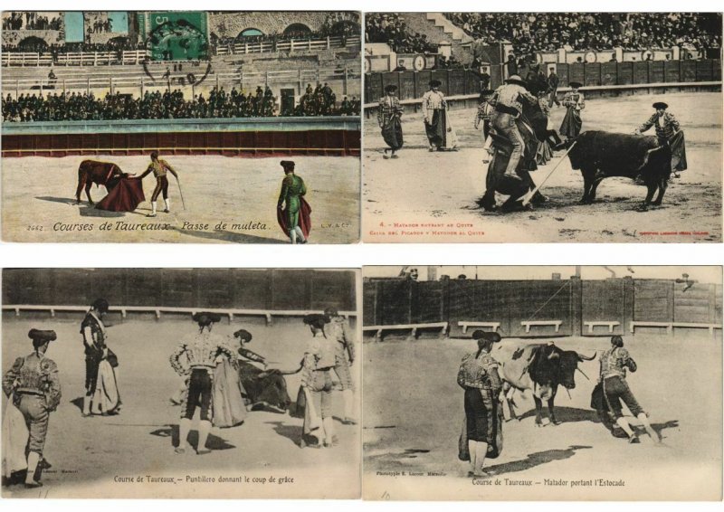 BULLFIGHTING SPORT MOSTLY SPAIN, FRANCE 135 CPA Pre-1940 (L4050)