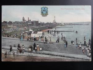 Lincolnshire CLEETHORPES The Promenade c1905 Old Postcard by Jay Em Jay