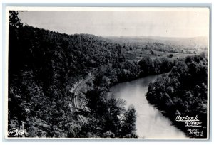 1947 Norfork River Below Norfork Dam Mountain Home AR Posted RPPC Photo Postcard