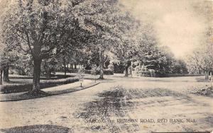 Red Bank New Jersey Rumson Road Street View Antique Postcard K95197