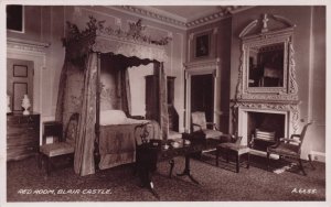 Red Room Blair Castle Scotland Real Photo Postcard