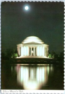 Postcard - Jefferson Memorial at Night - Washington, District of Columbia