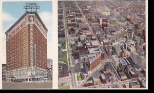 Indiana Indianapolis Hotel Lincoln & Aeroplane View Of Downtown