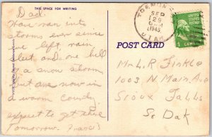 1945 Greetings From Tremonton Utah Posted Boating Pines Mountain Posted Postcard