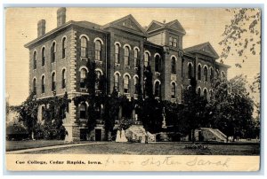 c1913 Coe College Exterior View Building Cedar Rapids Iowa IA Vintage Postcard
