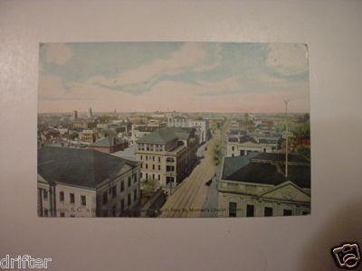 1918 Charleston South Carolina SC view church Postcard