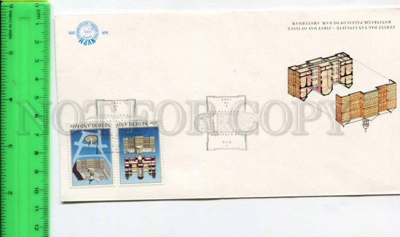 424912 NETHERLANDS 1982 year Amsterdam Castles First Day COVER