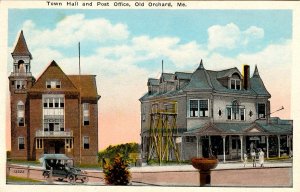 ME - Old Orchard Beach. Town Hall and Post Office