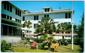 CLEARWATER, Florida FL   CLEARWATER BEACH HOTEL 1951 Adirondack Chairs  Postcard