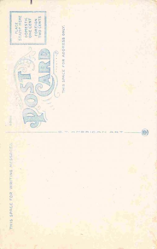 Security Trust Co Building Lynn Massachusetts 1930s postcard