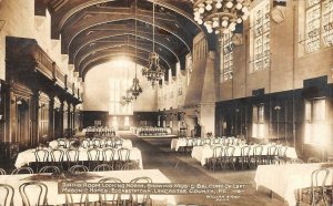 RPPC, Elizabethtown PA Pennsylvania  MASONIC HOME Dining Room  c1910's Postcard