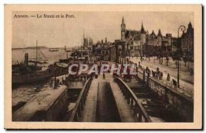 Belgium - Antwerp - Antwerp - Steen rt the Port Old Postcard