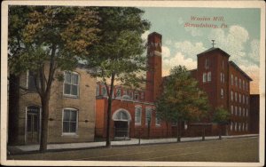 Stroudsburg PA Pennsylvania Wool Woolen Mill c1915 Postcard