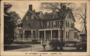 Laurel Maryland MD St Mildred's Academy c1920 Vintage Postcard