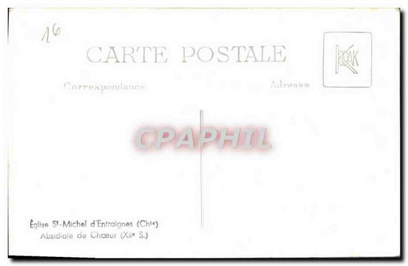 Postcard Modern Church St Michel D & # 39Entraignes choir apse