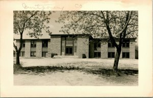 Vtg Postcard RPPC Atlanta Michigan MI Montmorency County Courthouse UNP