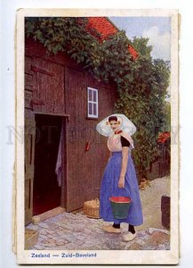 235474 HOLLAND native type ZEELAND Zuid-Beveland girl Vintage