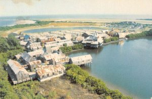 Clearwater Florida Boatyard Shopping Village Birds Eye View Postcard AA23031