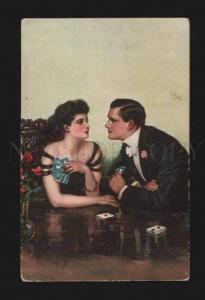 3077258 Lovers Playing in Cards by UNDERWOOD vintage NOVITAS PC