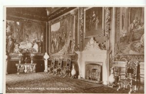 Berkshire Postcard - The Presence Chamber - Windsor Castle - Real Photo ZZ1488