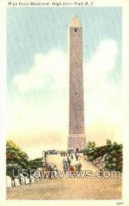 Monument  - High Point, New Jersey NJ Postcard