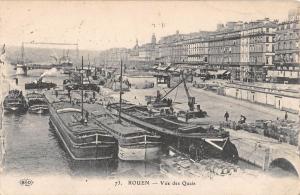 B98254 rouen vue des quais ship bateux france