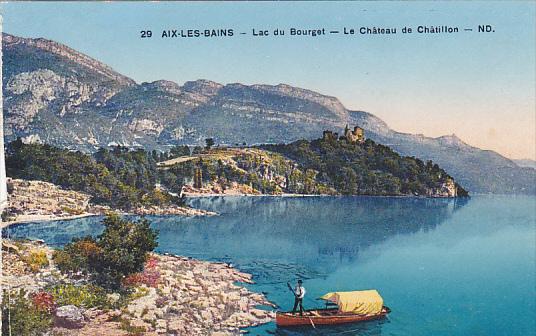 France Aix-les-Bains Lac du Bourget Le Chateau de Chatillon