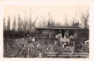 Mechelen Belgium Vrijbroeck Park Real Photo Antique Postcard J71884