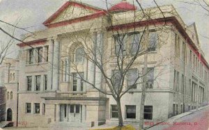 High School Marietta Ohio 1910c postcard